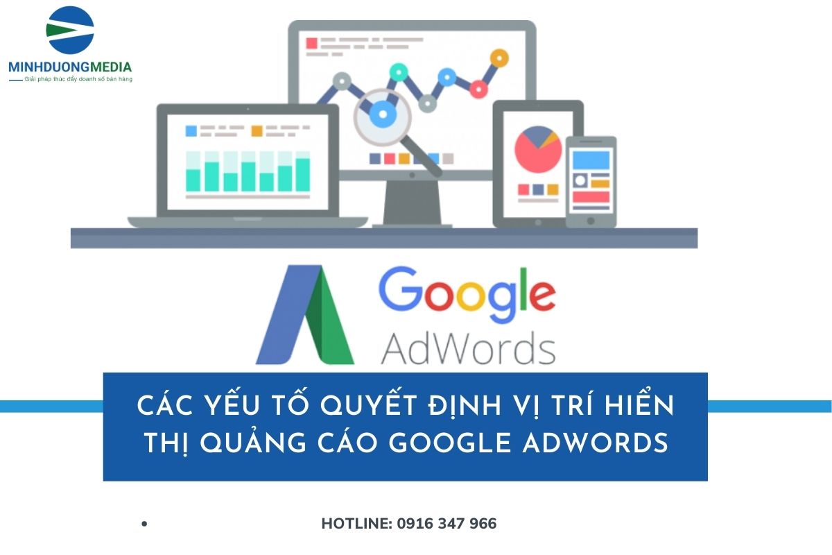 Các yếu tố quyết định vị trí hiển thị quảng cáo google adwords