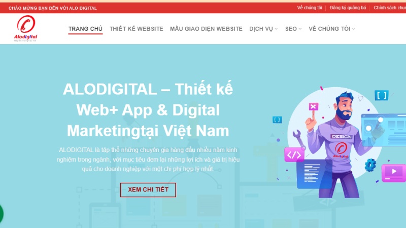 Công ty thiết kế website alo digital