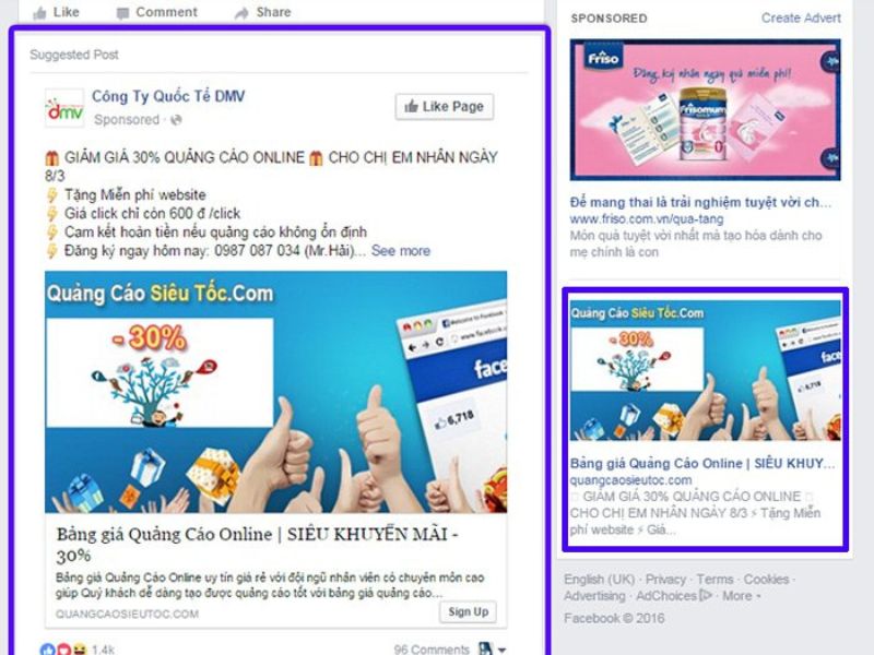 tạo nội dung quảng cáo facebook Quảng Ninh