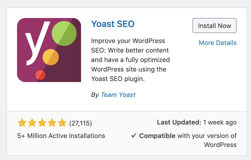 cài đặt Yoast seo 