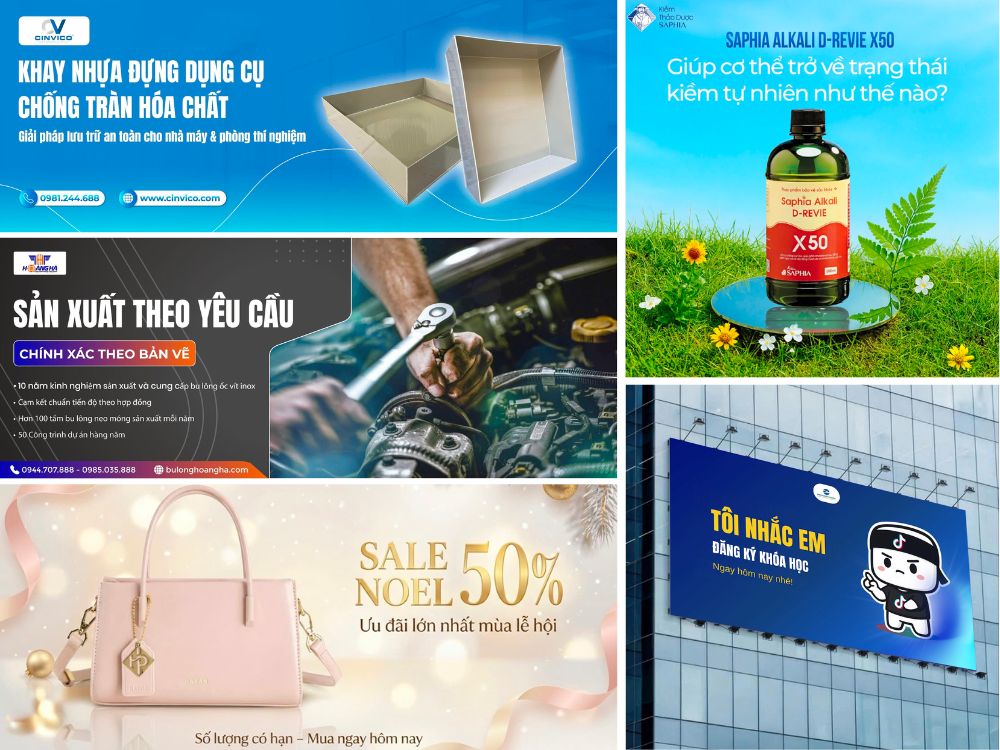 Tự tay thiết kế được các banner quảng cáo, poster, bài đăng social