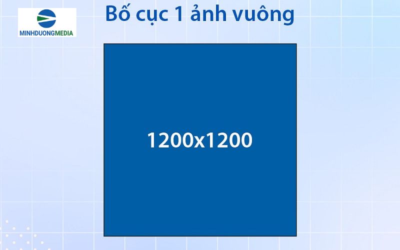 kích thước ảnh quảng cáo 1 ảnh vuông