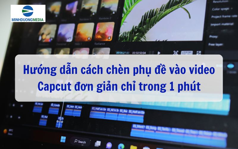 chèn phụ đề vào video capcut