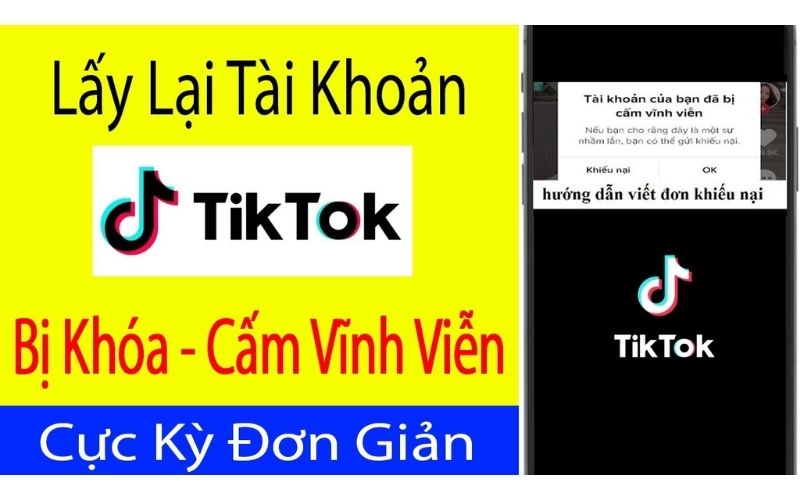 khôi phục tài khoản TikTok bị cấm vĩnh viễn